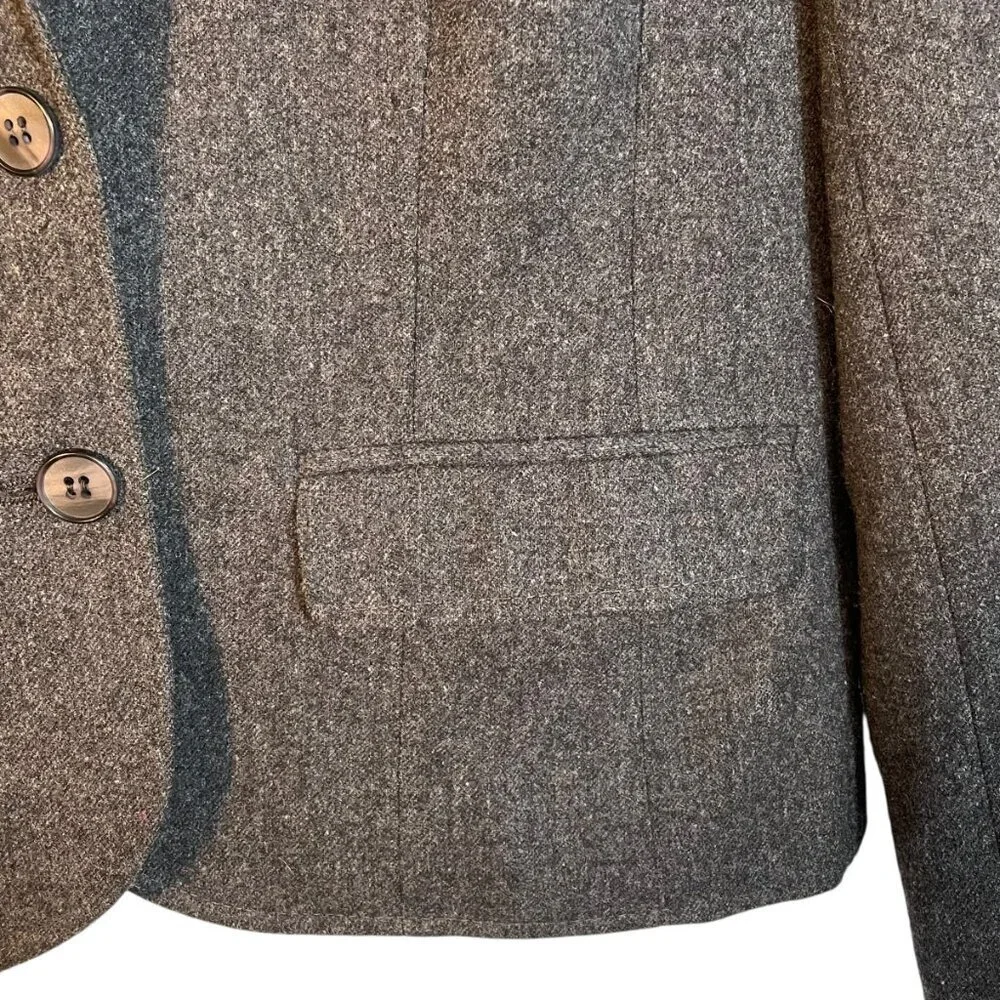 Vintage Young Pendleton Wool Blazer Youth L Heritage Tailored Jacket Charcoal